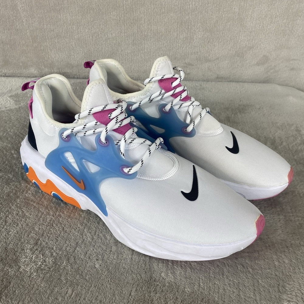 Nike React Presto Shoes Size 13 White Multi Running Sneakers CW7053-100